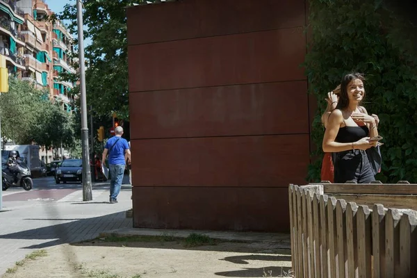 Barcelona Espanha Julho 2020 Pessoas Situação Rua Durante Confinamento Covid — Fotografia de Stock