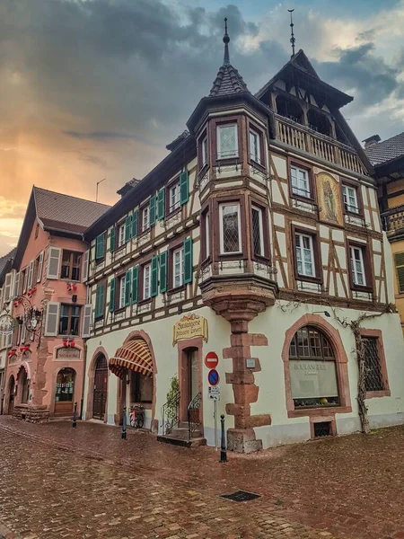 Uitzicht Traditionele Huizen Van Elzas Frankrijk Europa — Stockfoto