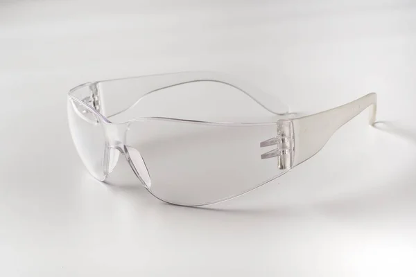 Transparent Glasses Laboratory Purposes Isolated White Background — Stock Photo, Image