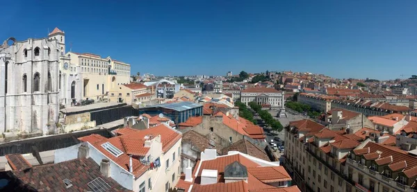Лисбон Португаль Июля 2011 Огромный Панорамный Вид Город Лиссабон Состоящий — стоковое фото