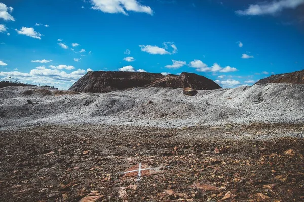 View Dry Hills Tharsis Located Huelva Spain Daylight — Stock Photo, Image