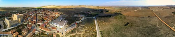 Vue Aérienne Dans Château Palencia Espagne Photo Drone — Photo