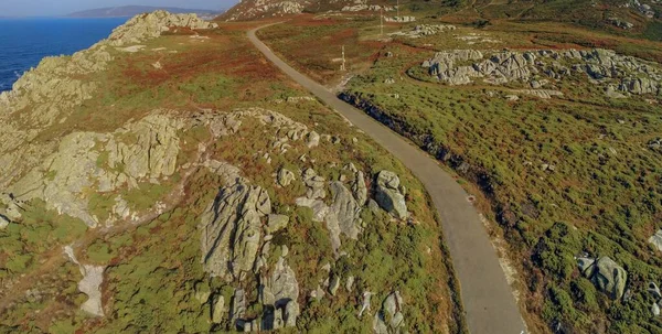 Aerial View Rocky Coast Area Spain Europe Drone Photo — Stock Photo, Image