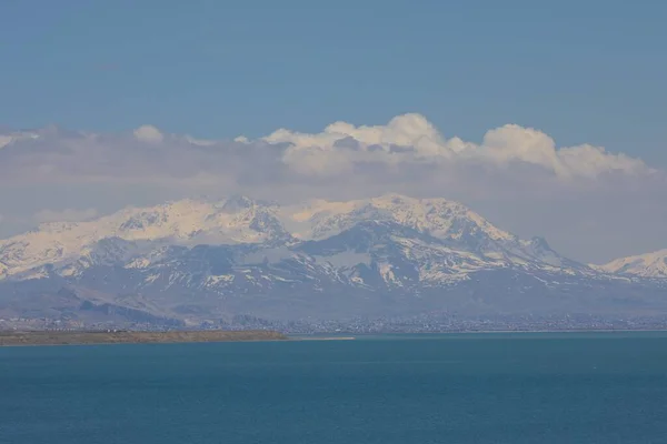 Άποψη Του Όρους Ararat Από Όρος Tendurek Nτουρκία Όρη Τοπίο — Φωτογραφία Αρχείου