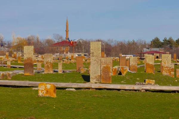 Ahlat World Largest Muslim Cemetery First Foot Set Land Asia — Stock Photo, Image