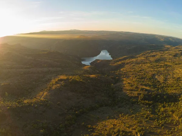 Luchtfoto Van Het Landschap Nationaal Park Van Spanje Foto Van — Stockfoto