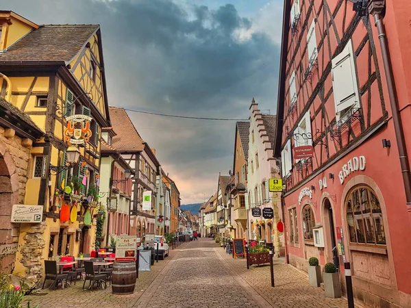 Uitzicht Traditionele Huizen Van Elzas Frankrijk Europa — Stockfoto