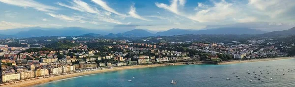 San Sebastián Ciudad Del País Vasco España Drone Foto — Foto de Stock