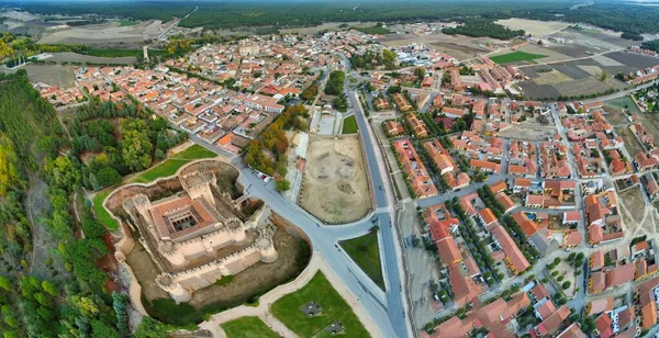 Schloss Coca Segovia Spanien Europa Drohnenfoto — Stockfoto