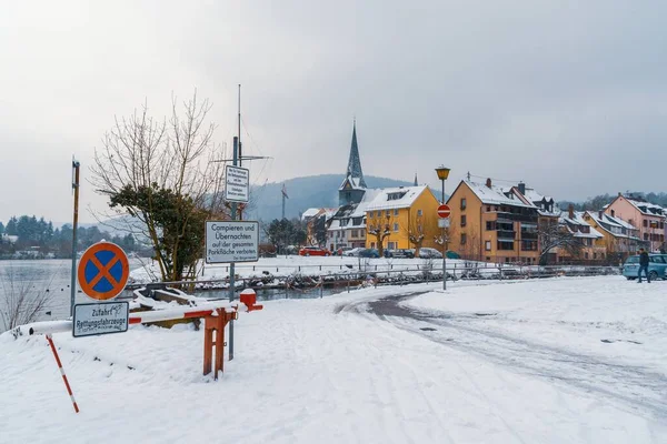 Una Bella Scena Invernale Delle Strade Una Città Della Germania — Foto Stock