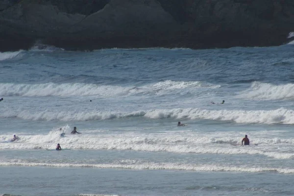 Surfista Playa Galicia Coruña España Europa —  Fotos de Stock