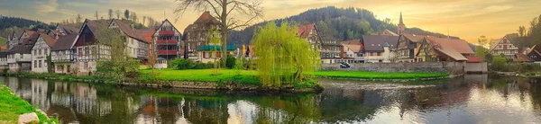 Alsace Rumah Tradisional Desa Yang Indah Alsace France Europe — Stok Foto