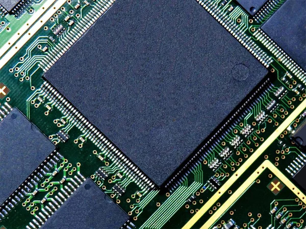 Een Close Shot Van Computer Geheugen Chip — Stockfoto