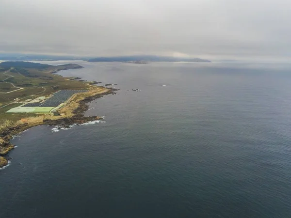 Vue Aérienne Sur Côte Rocheuse Espagne Europe Photo Drone — Photo