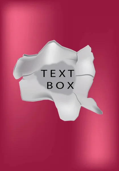 ピンクの紙の上のテキストボックスの垂直イラスト — ストック写真
