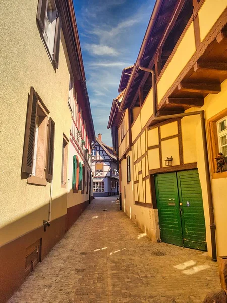 Maisons Traditionnelles Alsace Architecture France Europe — Photo