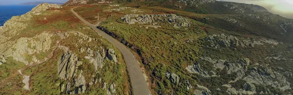 ロッキー海岸地域での空中ビュー スペインだ ヨーロッパだ ドローン写真 — ストック写真