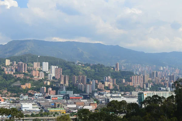 Egy Gyönyörű Kép Medellinről Kolumbiában — Stock Fotó