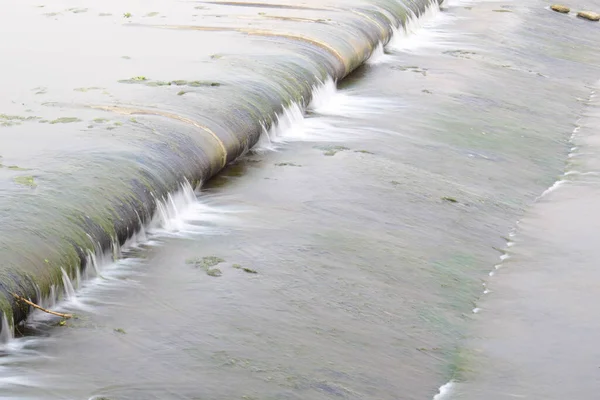 High Angle Shot Artificial Water Canal Flowing Water — Stock Photo, Image