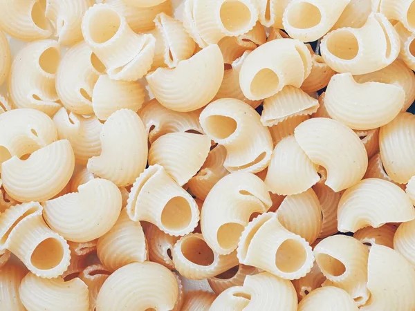 Closeup Uncooked Lunache Pasta — Stock Photo, Image