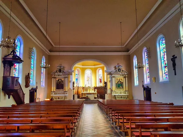 Prachtige Kerk Noord Frankrijk Vlakbij Duitsland — Stockfoto