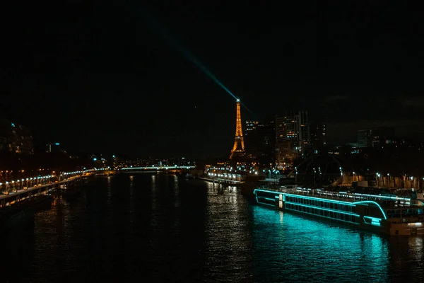Tour Eiffel Vue Autre Côté Seine — Photo