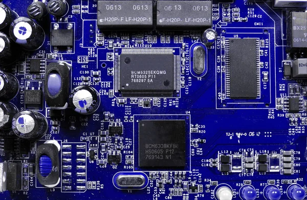 Closeup Shot Electronic Circuit Board — Stock Photo, Image