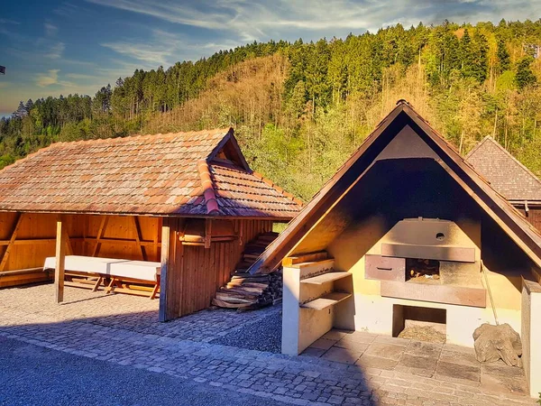 Elsass Traditionelle Häuser Einem Schönen Dorf Elsass Frankreich Europa — Stockfoto