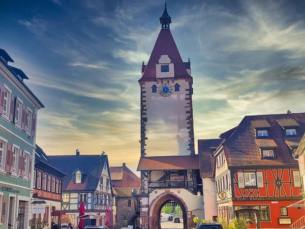 Alsace Geleneksel Evler Fransa Mimarlık Avrupa — Stok fotoğraf