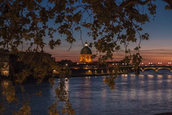 Toulouse Francie Dubna 2014 Toulouse Při Západu Slunce Krásné Barvy — Stock fotografie