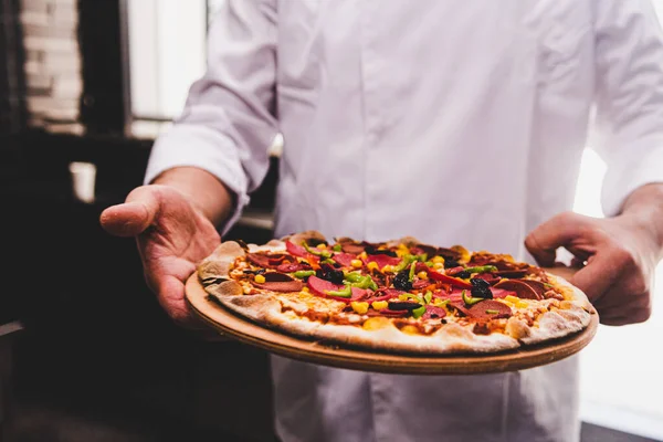 stock image A closeup shot of Italian delicious pizza