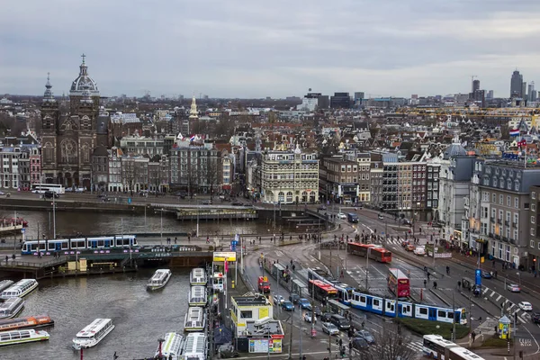 Amsterdam Netherlands Ocak 2018 Amsterdam Ünlü Kanallarının Görüntüsü Hollanda — Stok fotoğraf