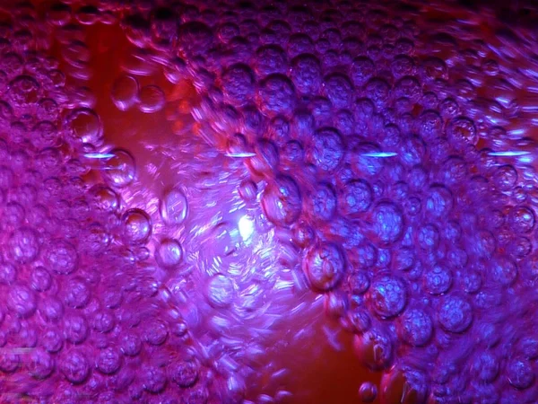 Ein Hintergrund Mit Vielen Blasen Einem Rosa Wasser — Stockfoto
