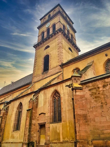 Bela Igreja Norte França Perto Alemanha — Fotografia de Stock