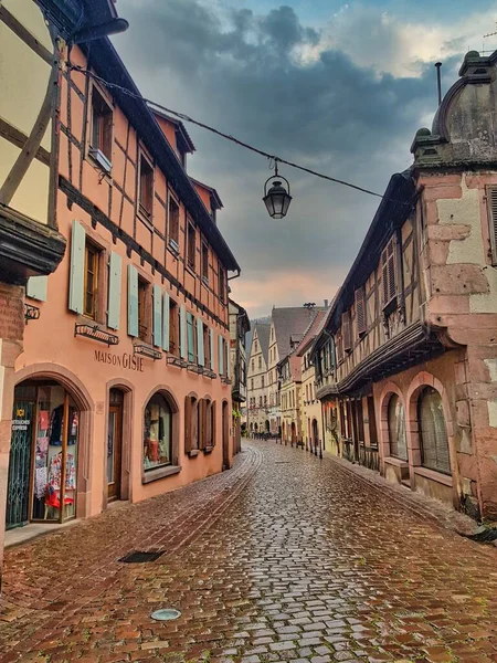 Elsass Traditionelle Häuser Der Historischen Gegend Von Frankreich Europa — Stockfoto