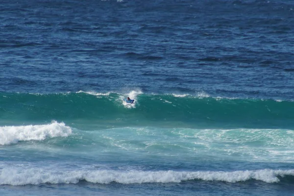 Surfer Het Strand Van Galicië Coruna Spanje Europa — Stockfoto