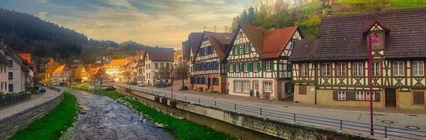 Hermoso Río Pueblo Alsacia Francia Europa — Foto de Stock