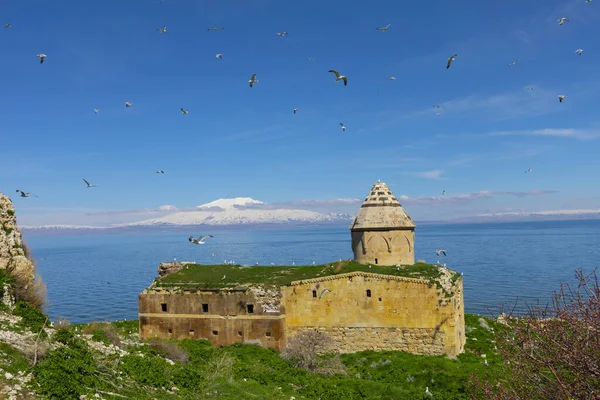 Carpanak Sland Starý Kostel Van Turecko — Stock fotografie