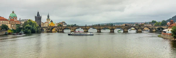 Panoramiczne Zdjęcie Miasta Praga Czechach — Zdjęcie stockowe