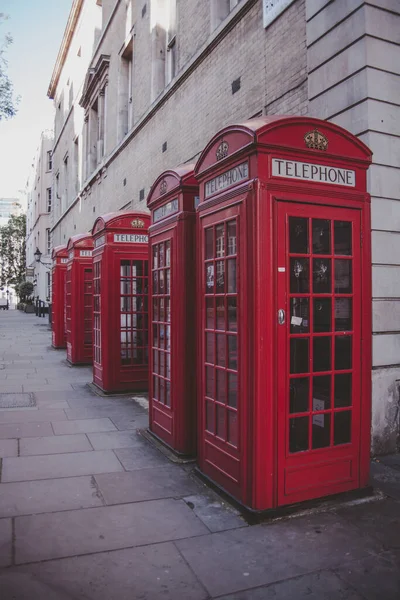London Zjednoczone Królestwo Czerwiec 2015 Red Phone Series London Covent — Zdjęcie stockowe