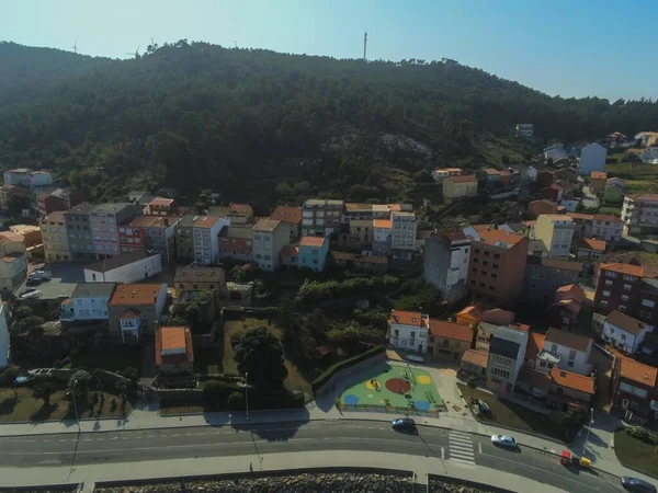 Vista Aérea Camelle Costa Galiza Espanha Drone Foto — Fotografia de Stock