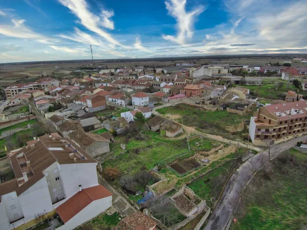 Veduta Aerea Alcarria Paesaggio Guadalajara Spagna Drone Foto — Foto Stock