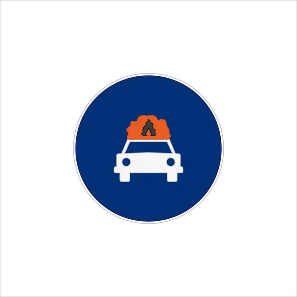Eine Illustration Von Verkehrszeichensymbolen Für Gefährliche Güter Auf Weißem Hintergrund — Stockfoto