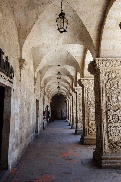 Arequipa Perú Septiembre 2019 Arquitectura Antigua Edificios Paisaje Urbano Centro — Foto de Stock