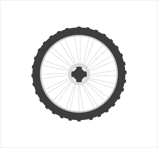 Cykel Hjul Illustration Vit Bakgrund — Stockfoto