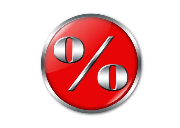 Una Ilustración Etiqueta Del Porcentaje Ventas Sobre Fondo Aislado —  Fotos de Stock
