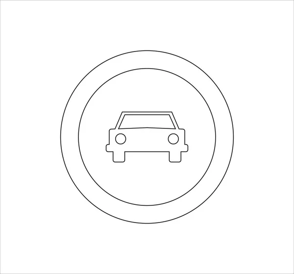 Illustration Eines Verkehrszeichens Isoliert Auf Weißem Hintergrund — Stockfoto