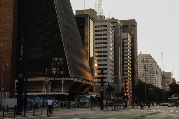 Sao Paulo Brasil Julho 2020 Famosa Avenida Paulista Cidade São — Fotografia de Stock