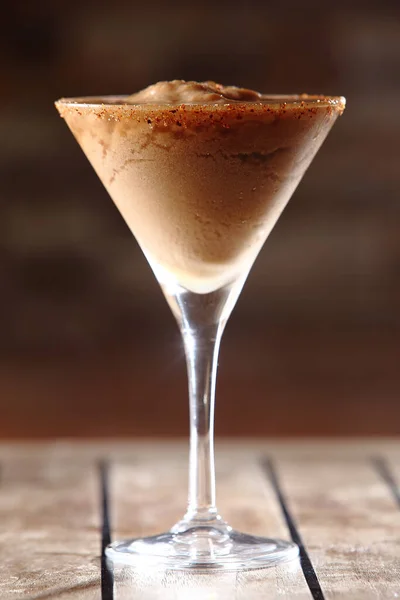 Der Chocolate Daiquiri Ist Ein Beliebtes Alkoholisches Getränk Mit Schokolade — Stockfoto