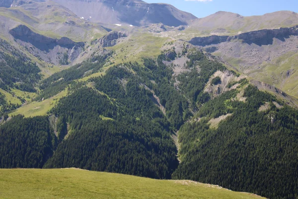 Uma Vista Fascinante Paisagem Montanhosa Saint Etienne Tinee França — Fotografia de Stock